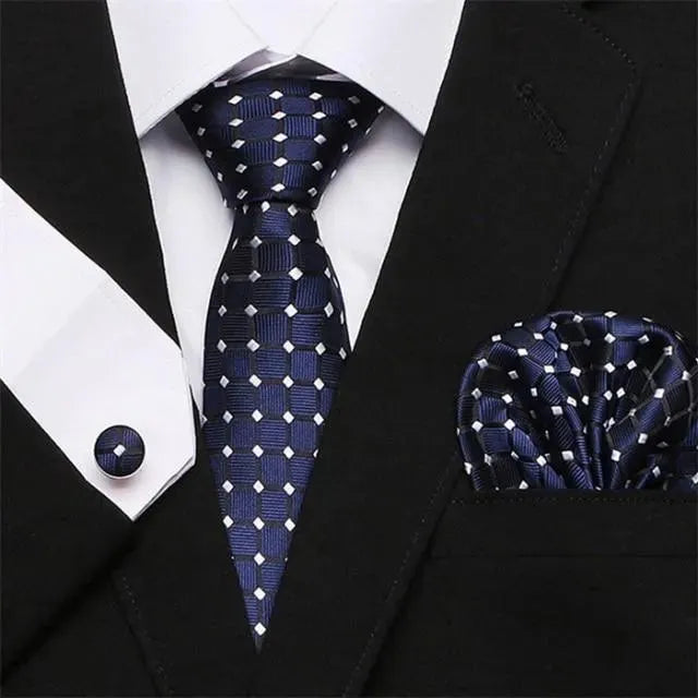 Jacquard Woven Necktie Set - Necktie | LeStyleParfait-Necktie