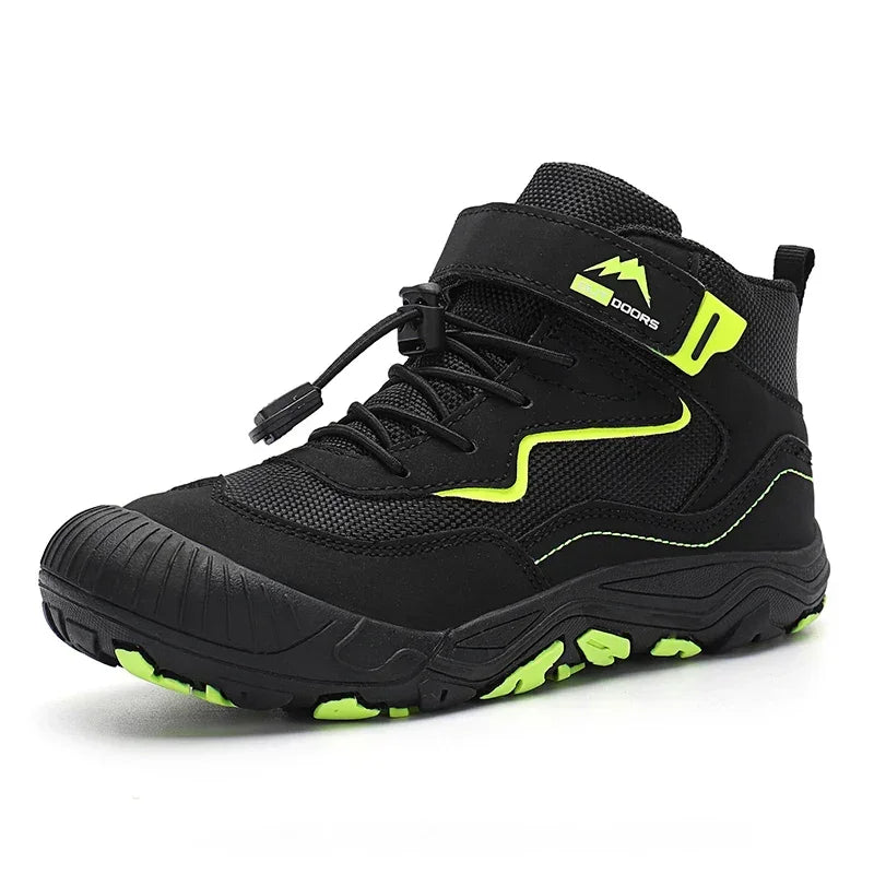 Kids' Boots - Athletic Kids Hiking Ankle Boots Sneakers - Lace-Up Velcro All-Season Shoes-Boots-LeStyleParfait