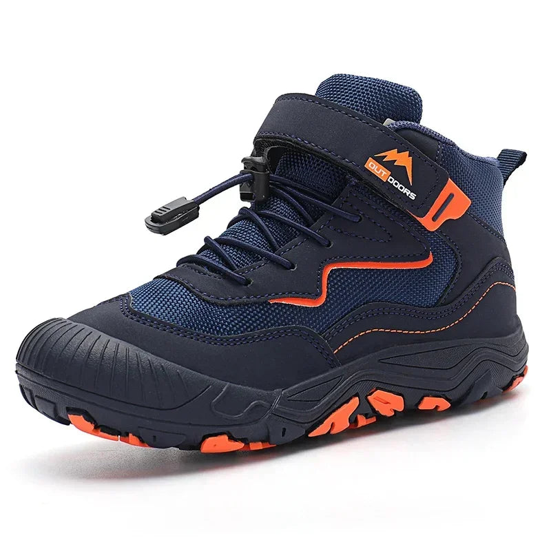 Kids' Boots - Athletic Kids Hiking Ankle Boots Sneakers - Lace-Up Velcro All-Season Shoes-Boots-LeStyleParfait