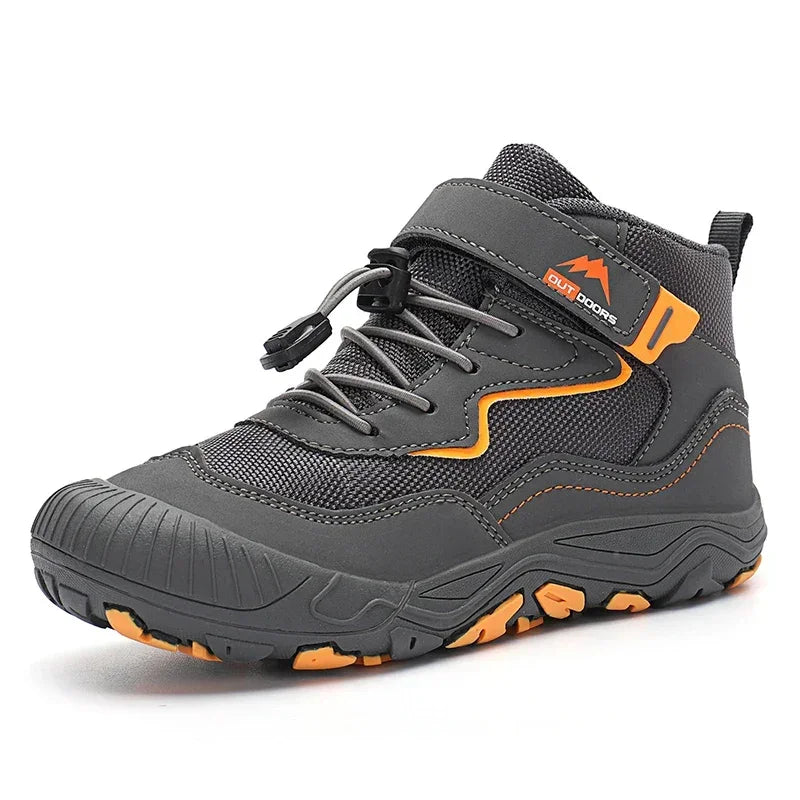 Kids' Boots - Athletic Kids Hiking Ankle Boots Sneakers - Lace-Up Velcro All-Season Shoes-Boots-LeStyleParfait