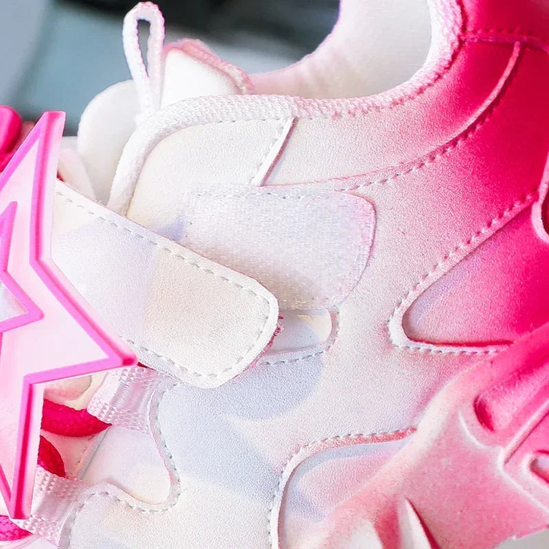 Kids' Sneakers - Chunky Sneakers - Lace-Up Spring-Autumn Shoes