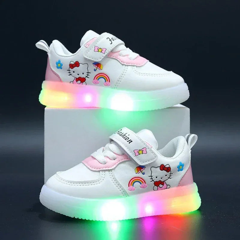 Kids' Sneakers - Low-Top Girls Sneakers - Hook-Loop Velcro All-Season Shoes-Sneakers-LeStyleParfait