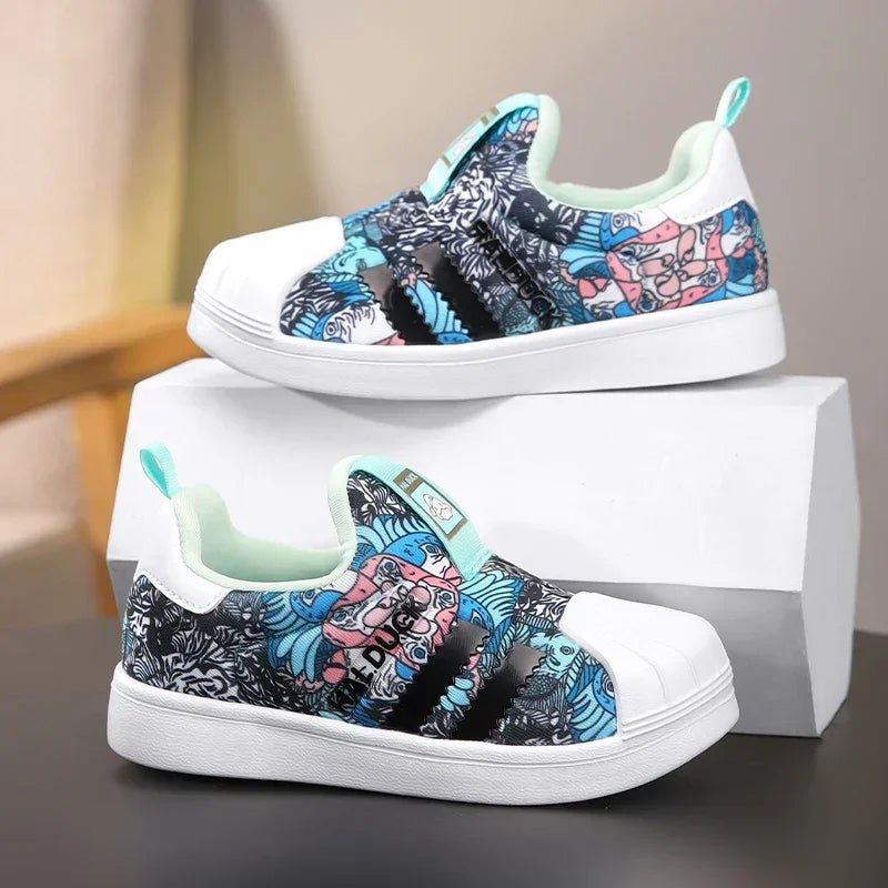 Kids' Sneakers - Low-Top Slip-On Sneakers Shoes