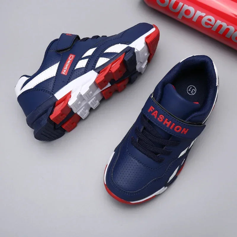 Kids' Sneakers - Low-Top Sneakers - Hook-Loop Velcro Lace-Up All-Season Shoes