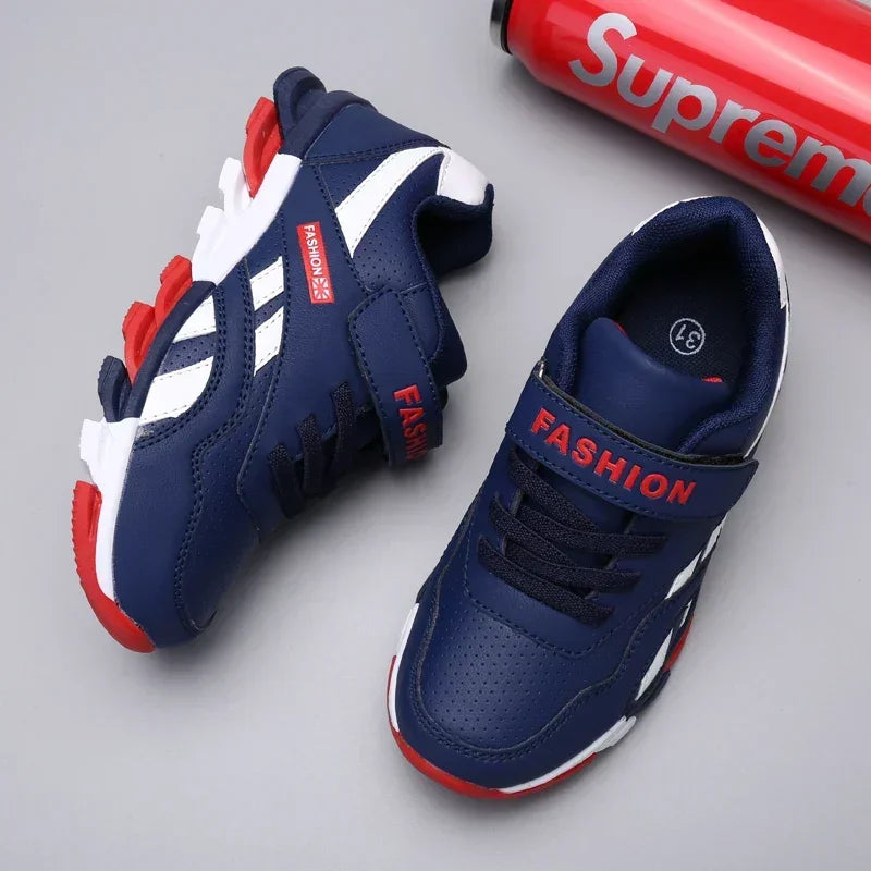 Kids' Sneakers - Low-Top Sneakers - Hook-Loop Velcro Lace-Up All-Season Shoes