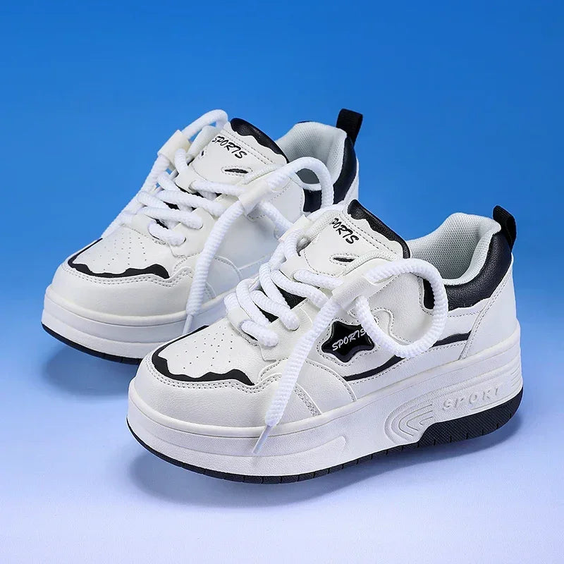 Kids' Sneakers - Platform Sneakers - Lace-Up All-Season Shoes