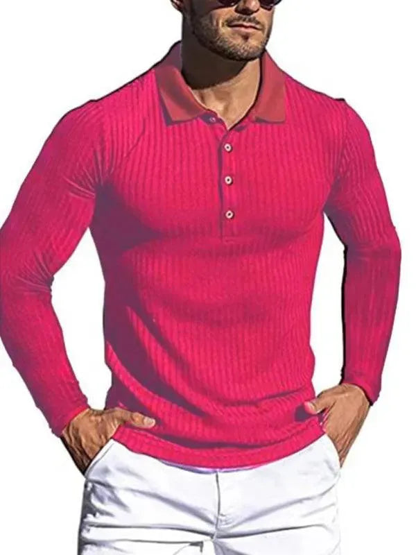 Knitted Casual Men Polo Shirt-Polo Shirt-LeStyleParfait