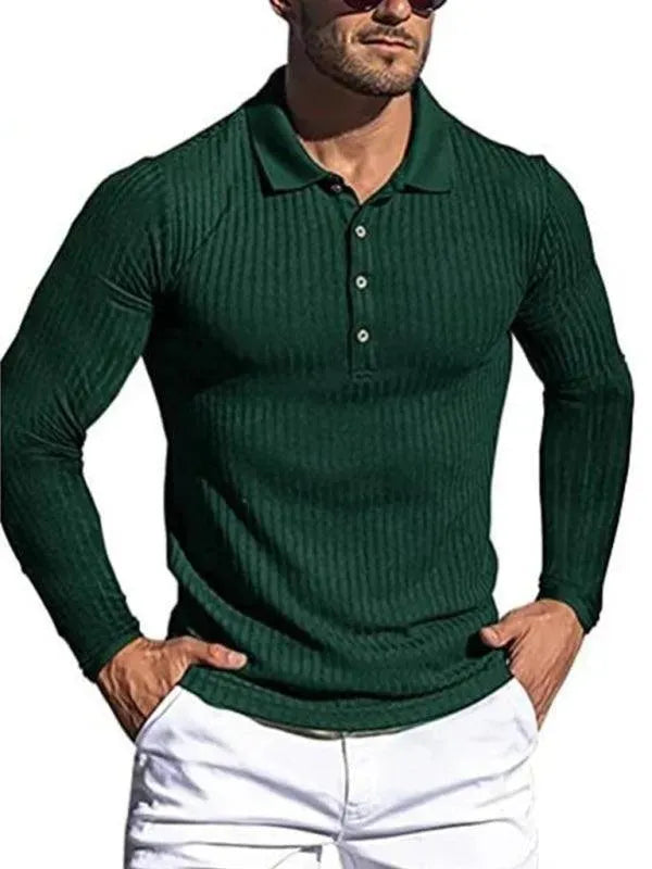 Knitted Casual Men Polo Shirt-Polo Shirt-LeStyleParfait