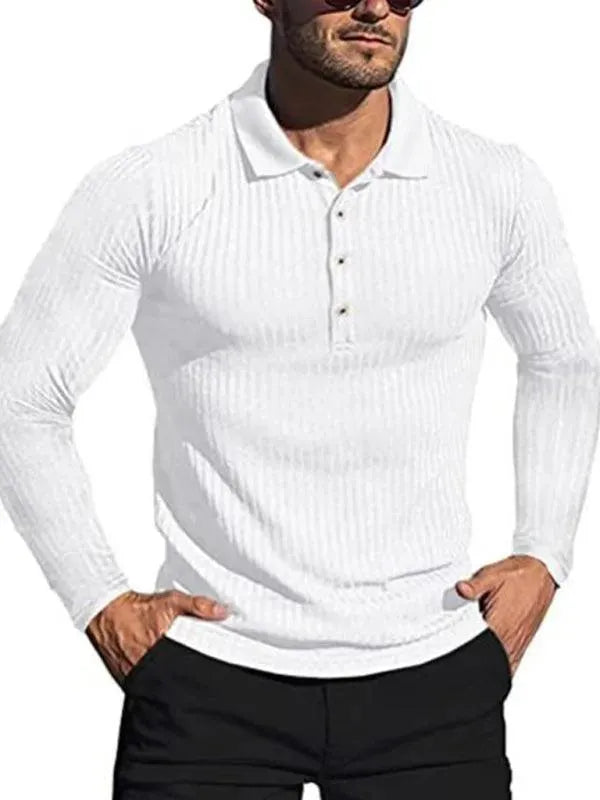 Knitted Casual Men Polo Shirt-Polo Shirt-LeStyleParfait