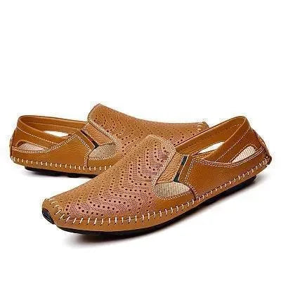 Loafers Genuine Leather Driving Flat Shoes - Loafer Shoes - LeStyleParfait