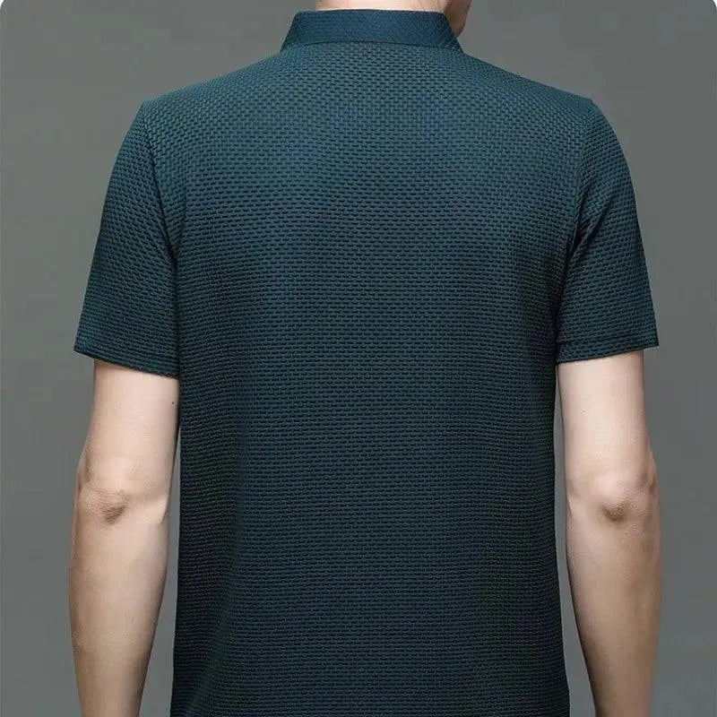 Loop-up Short-Sleeved Men Polo Shirt-Polo Shirt-LeStyleParfait