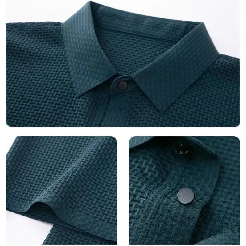 Loop-up Short-Sleeved Men Polo Shirt-Polo Shirt-LeStyleParfait