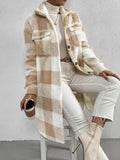 Loose Plaid Women Winter Shirt-Jacket-LeStyleParfait