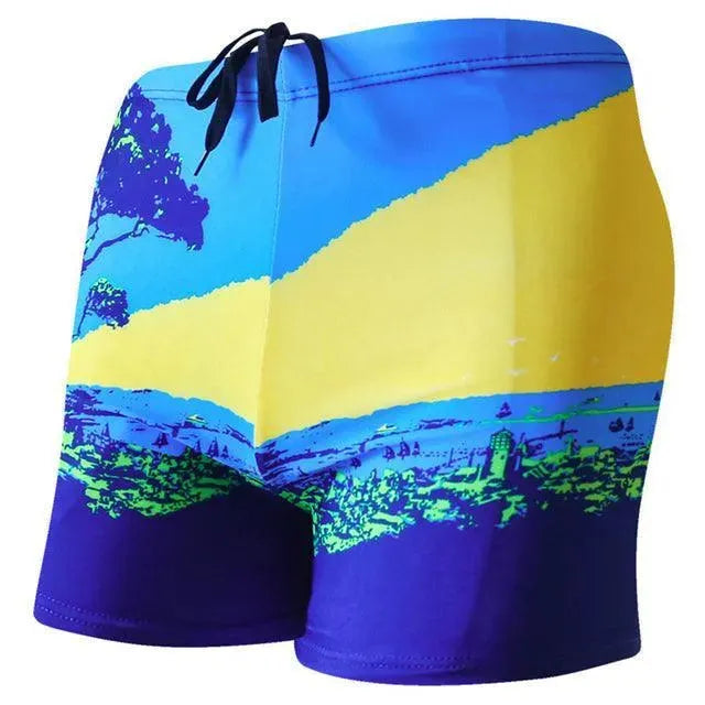 Men Abstract Swim Shorts