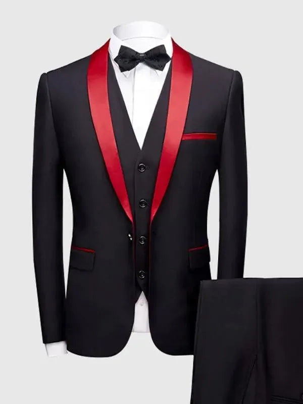 Formal Slim Fit Three Piece Suit - Three Piece Suit - LeStyleParfait