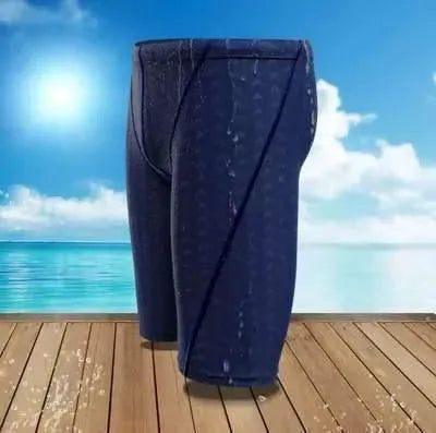 Men Black Sporty Swim Shorts