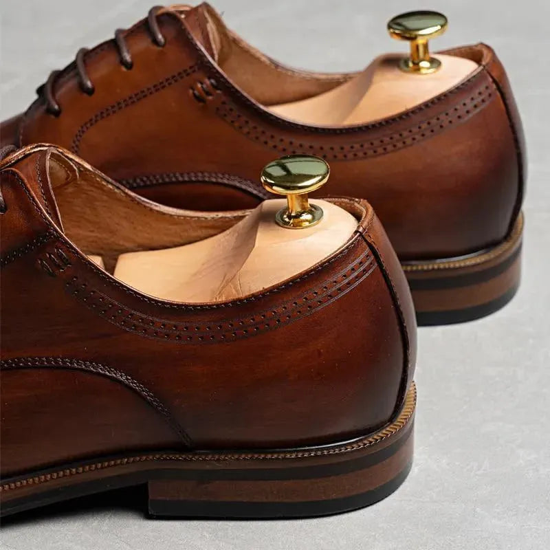 Men Dress Shoes - Samuele Italian Leather Shoes - Dress Shoes - LeStyleParfait
