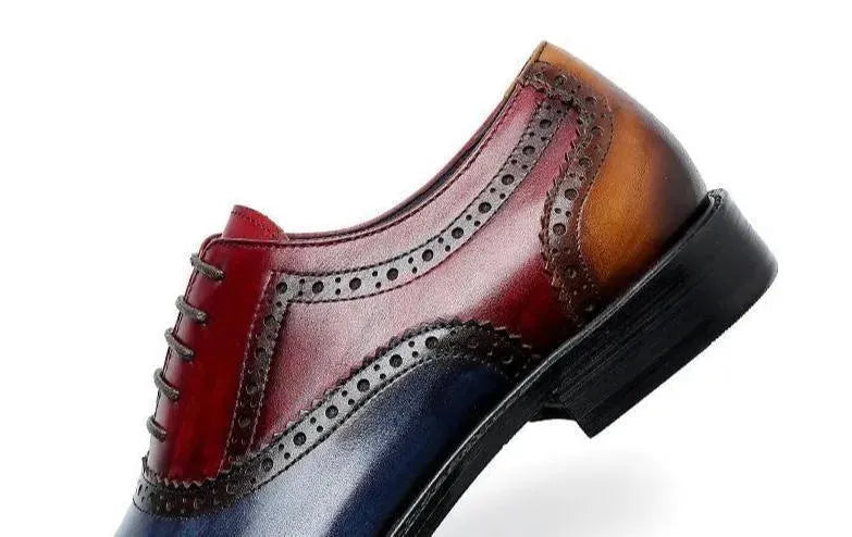 Men Dress Shoes - Timotio Leather Oxford Shoes - Dress Shoes - LeStyleParfait