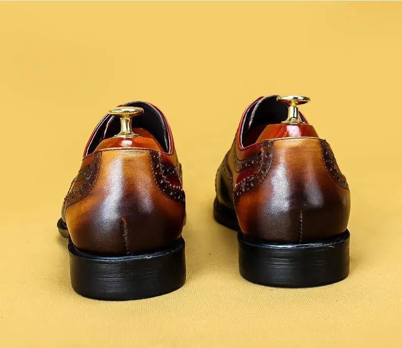 Men Dress Shoes - Timotio Leather Oxford Shoes - Dress Shoes - LeStyleParfait