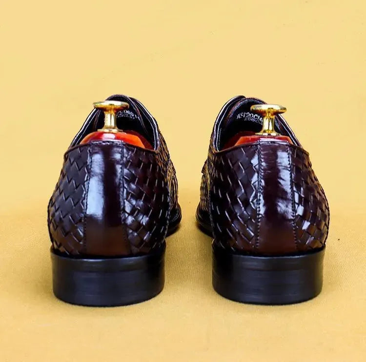 Men Dress Shoes - Urbano Leather Oxford Shoes - Dress Shoes - LeStyleParfait
