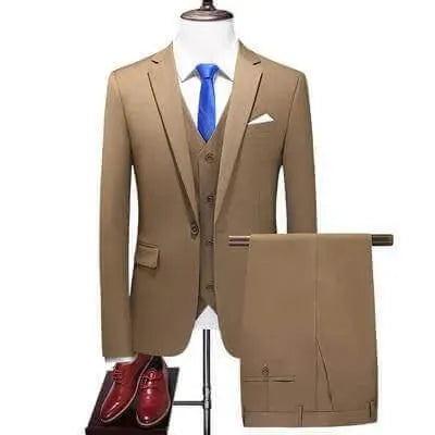 Three Piece Wedding Suit - Three Piece Suit - LeStyleParfait