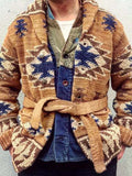 Men Folk Pattern Cardigan Sweater Casual-Men's Sweater-LeStyleParfait