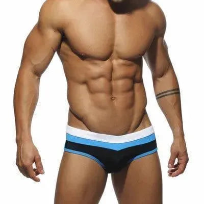 Men Geometric Swim Briefs