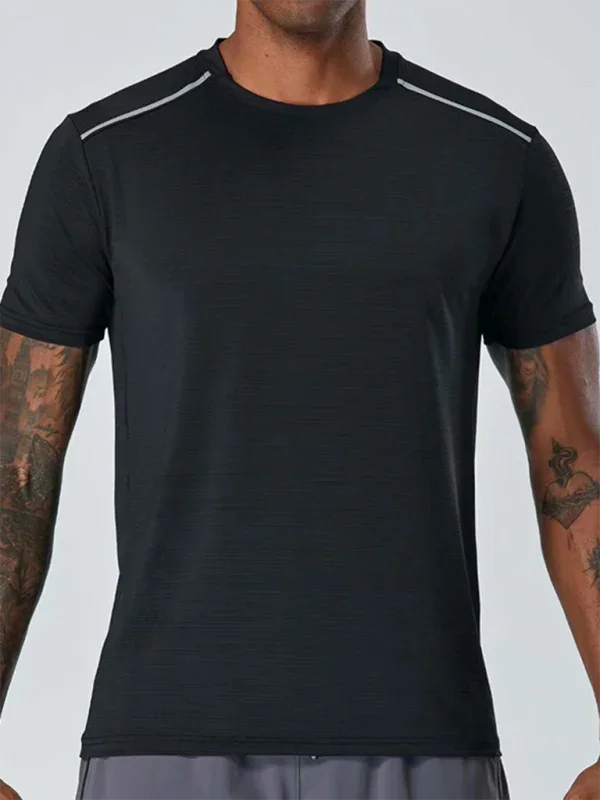 Men Green Performance Sports Tshirt-Men T-Shirt-LeStyleParfait