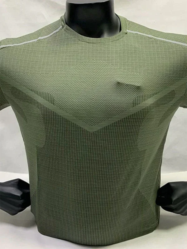 Men Green Performance Sports Tshirt-Men T-Shirt-LeStyleParfait