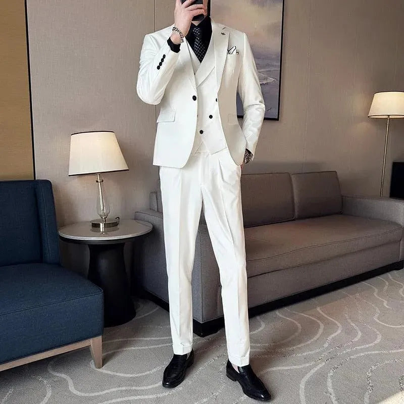 Pietro Formal Business Suit - Three Piece Suit - LeStyleParfait