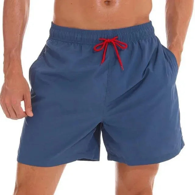 Men Pink Sporty Swim Shorts