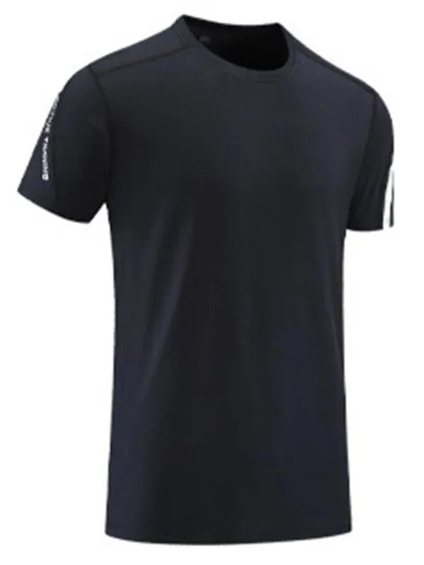 Men Relaxed Crew Neck Polyester Tshirt-Men T-Shirt-LeStyleParfait