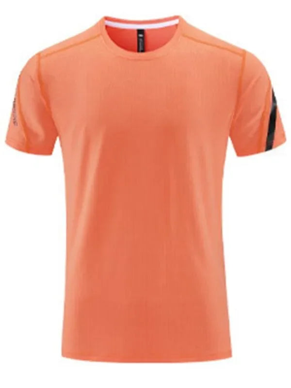 Men Relaxed Crew Neck Polyester Tshirt-Men T-Shirt-LeStyleParfait