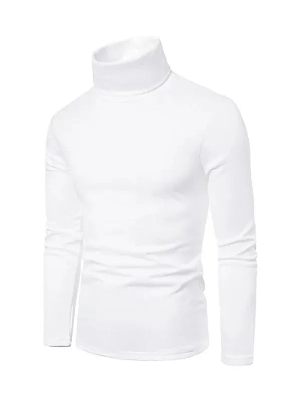 Men’s Fleece Turtleneck Pullover Sweater – Warm Knit
