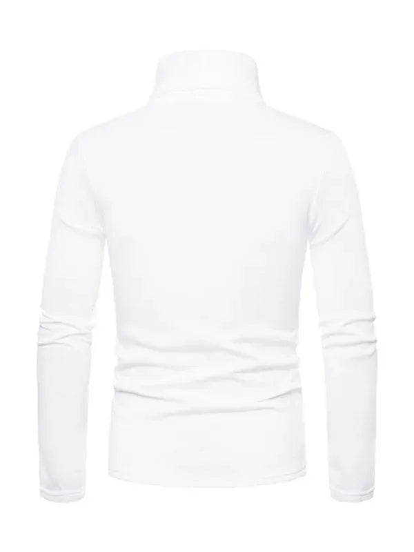 Men’s Fleece Turtleneck Pullover Sweater – Warm Knit