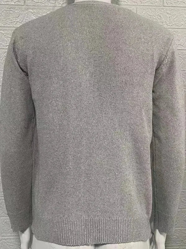 Men’s Lightweight V-Neck Cardigan Sweater – Button