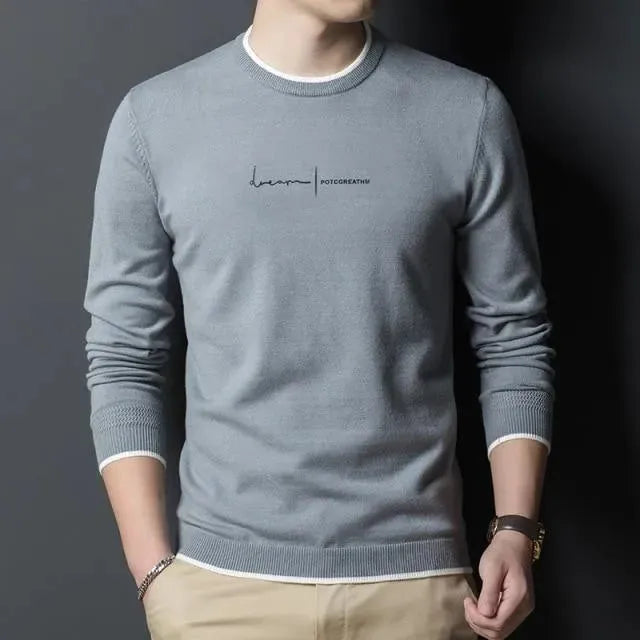Men’s Signature Wool Crew-Neck Pullover Sweater