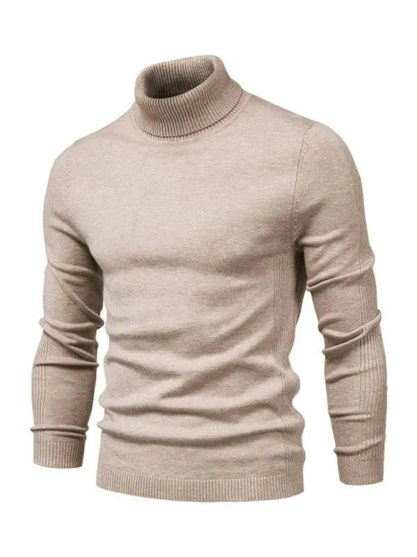 Men’s Slim Knit Turtleneck Pullover Sweater