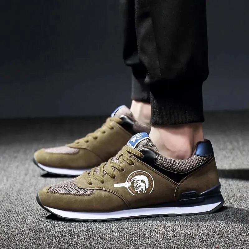 Men's Sneakers - Low-Top Sneakers - Lace-Up All-Season Shoes