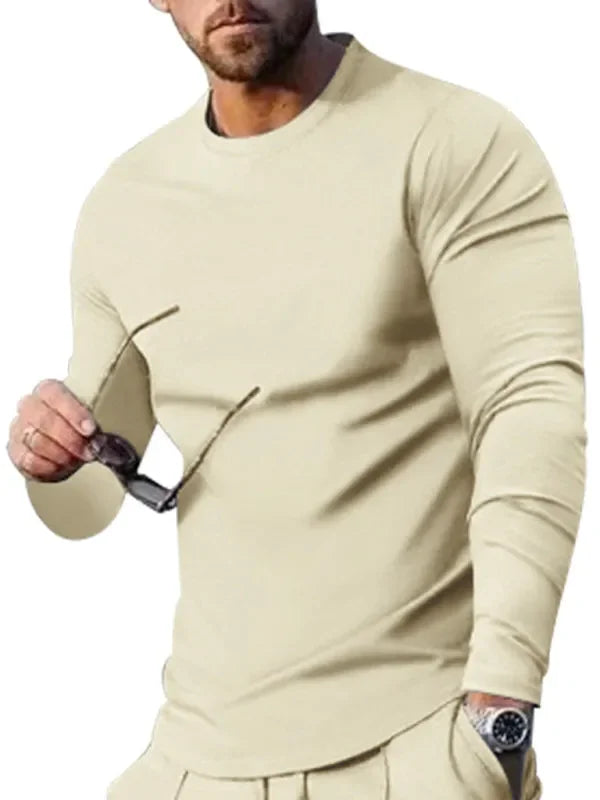 Men Sleek Casual Jogger Two-Piece Set - Solid Joggers Two-Piece Set - LeStyleParfait