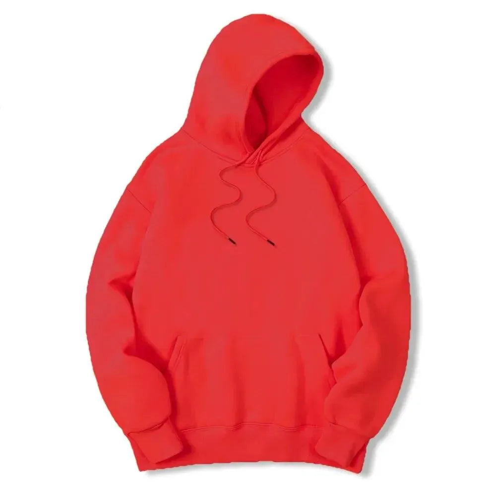 Men Solid Casual Hoodies-Men Hoodie-LeStyleParfait