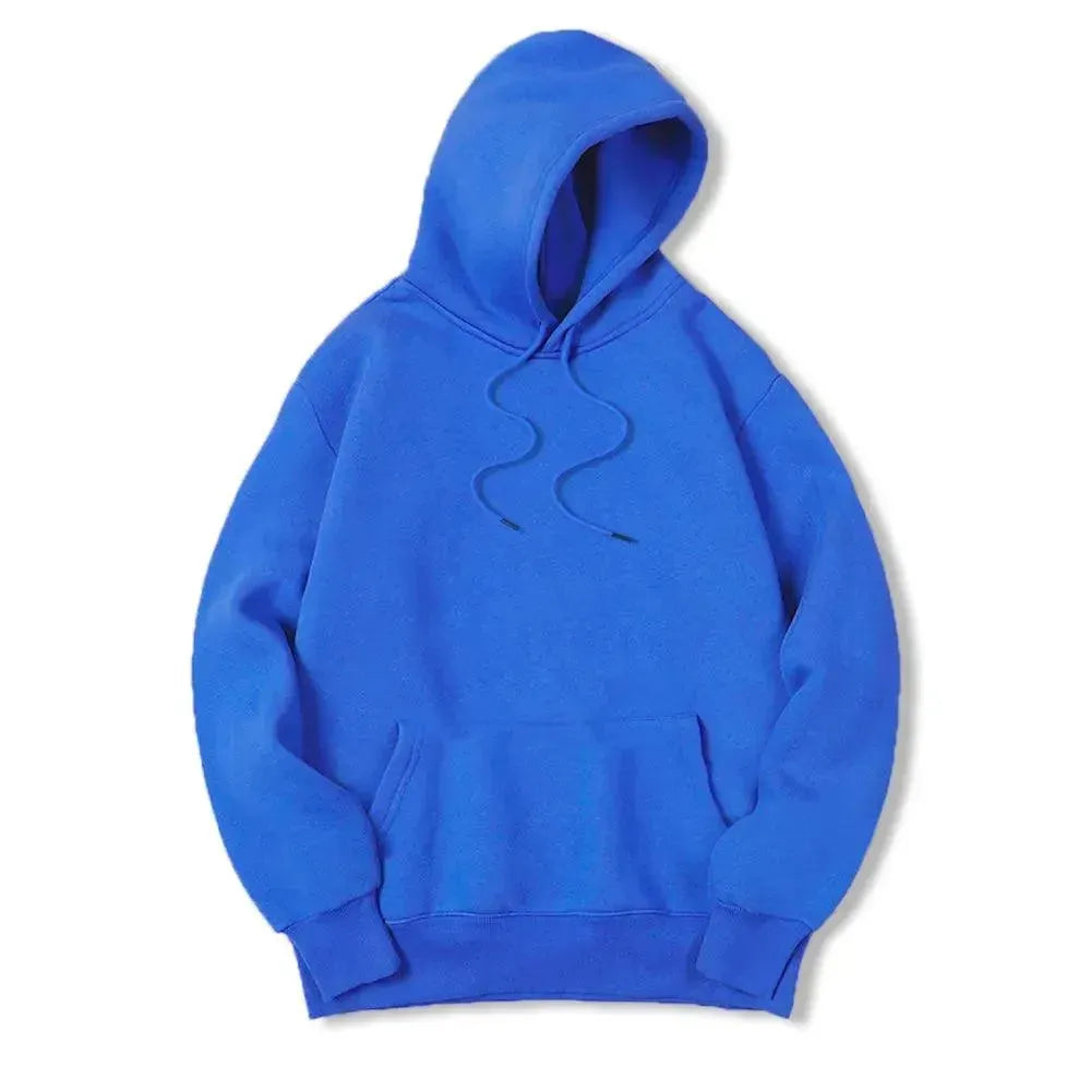 Men Solid Casual Hoodies-Men Hoodie-LeStyleParfait