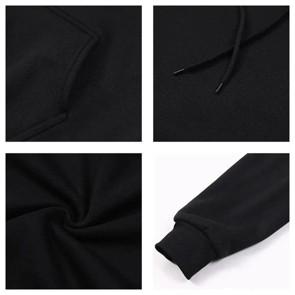Men Solid Casual Hoodies-Men Hoodie-LeStyleParfait