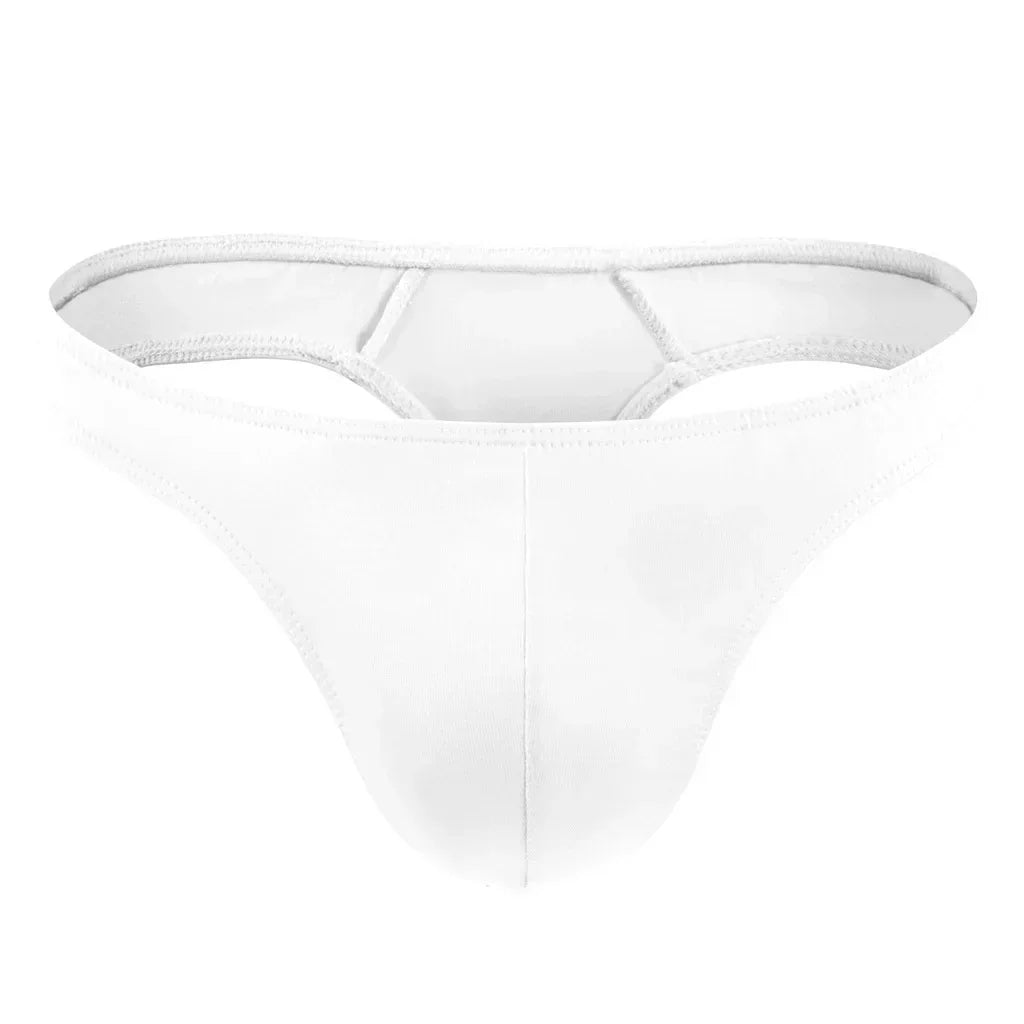 Men Underwear Enhance Shorts Gay Sexy U Convex Pouch G-String Bikini Minikini Tangas T-Back Thong Backless Breathable Underpants