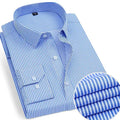 Men's Blue Striped Shirt-Men Shirts-LeStyleParfait
