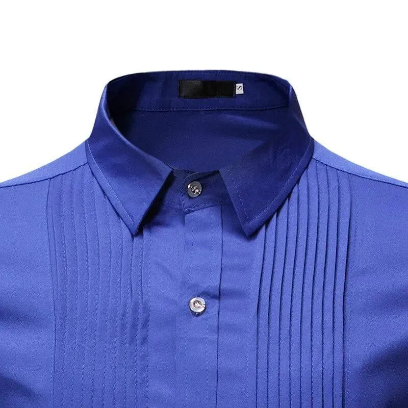 Men's Broadway Tuxedo Shirt-Men Shirts-LeStyleParfait