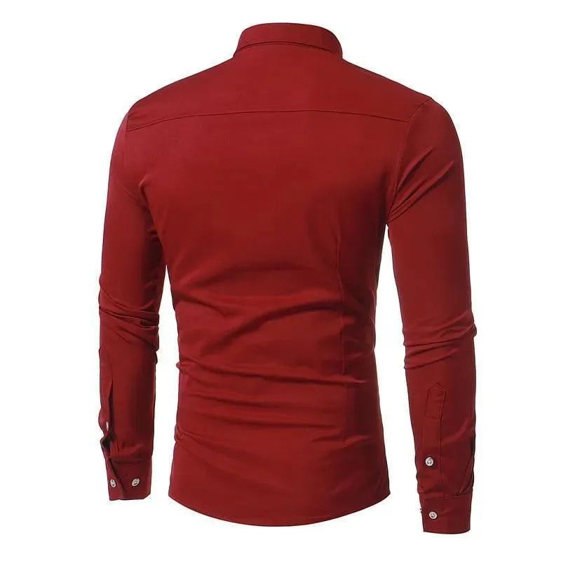 Men's Broadway Tuxedo Shirt-Men Shirts-LeStyleParfait