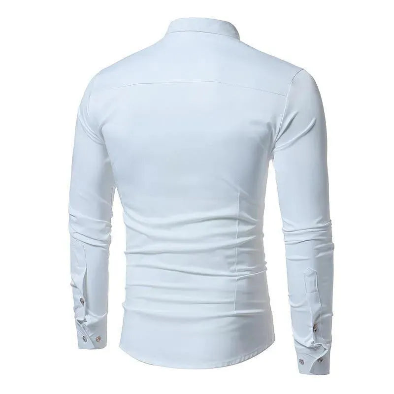 Men's Broadway Tuxedo Shirt-Men Shirts-LeStyleParfait