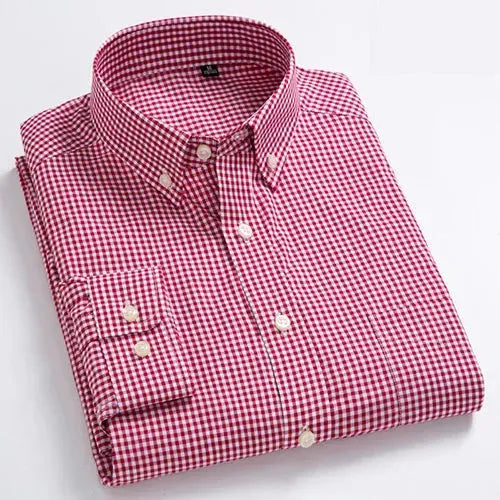 Men's Business Wide Striped Shirt-Men Shirts-LeStyleParfait
