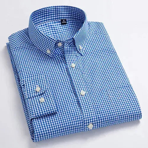 Men's Business Wide Striped Shirt-Men Shirts-LeStyleParfait